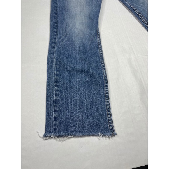 American Rag Cie Skinny Jeans Womens small Wash Raw Hem Low Rise Denim - Picture 8 of 12